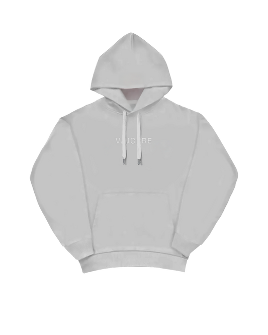 Oversized Tee + Essential Hoodie (White and grey bundle)